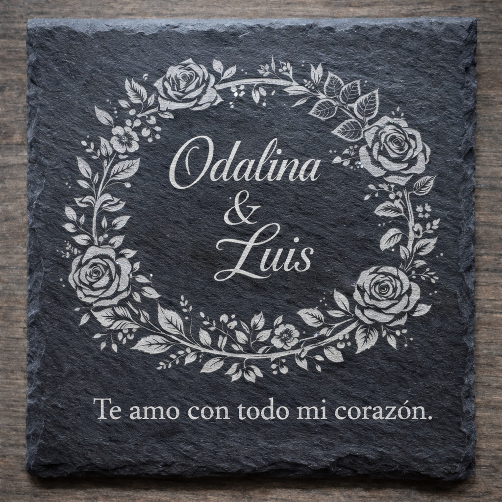 Set in Stone Slate Coasters