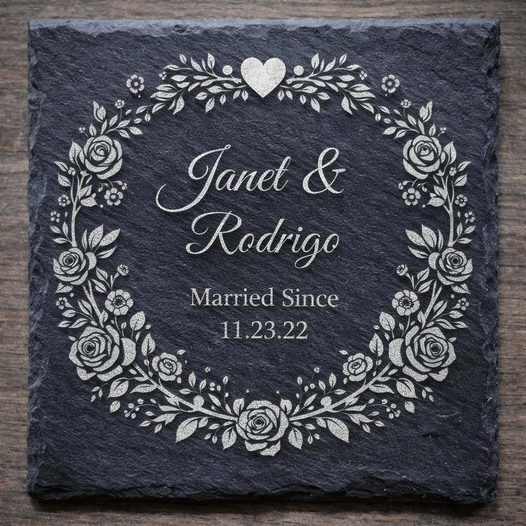 Set in Stone Slate Coasters