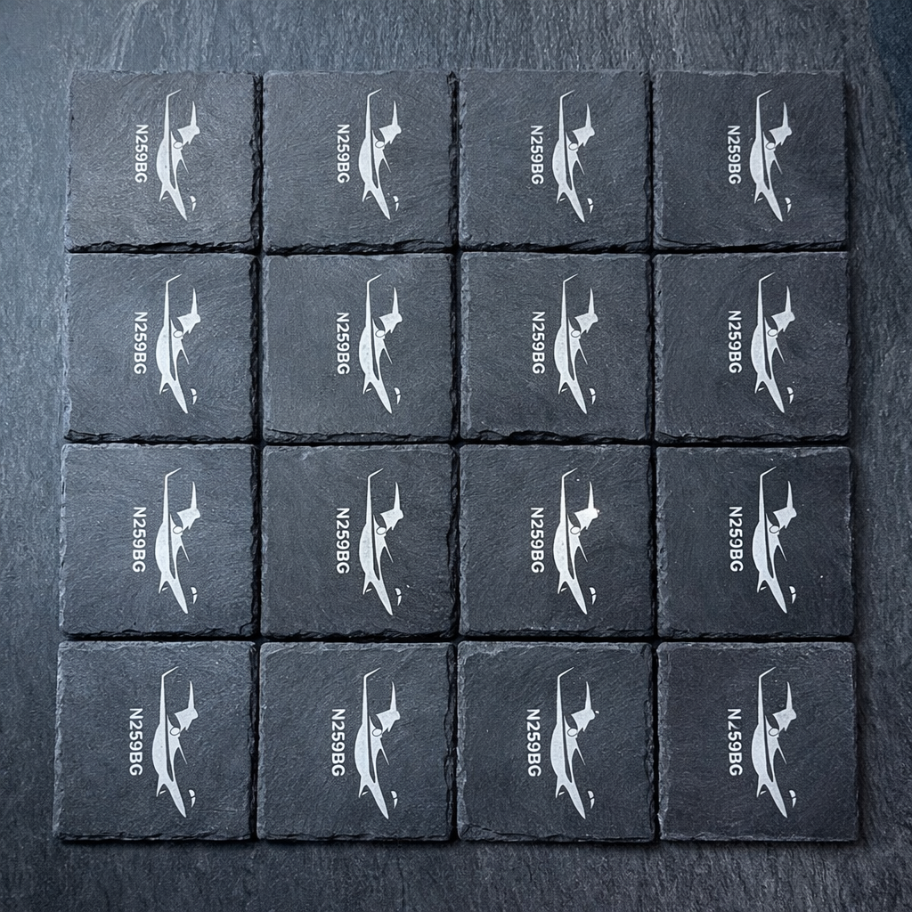 Set in Stone Slate Coasters