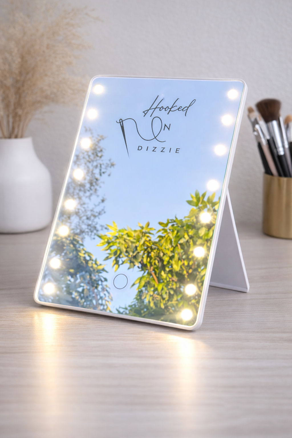 touch activated illuminated mirror