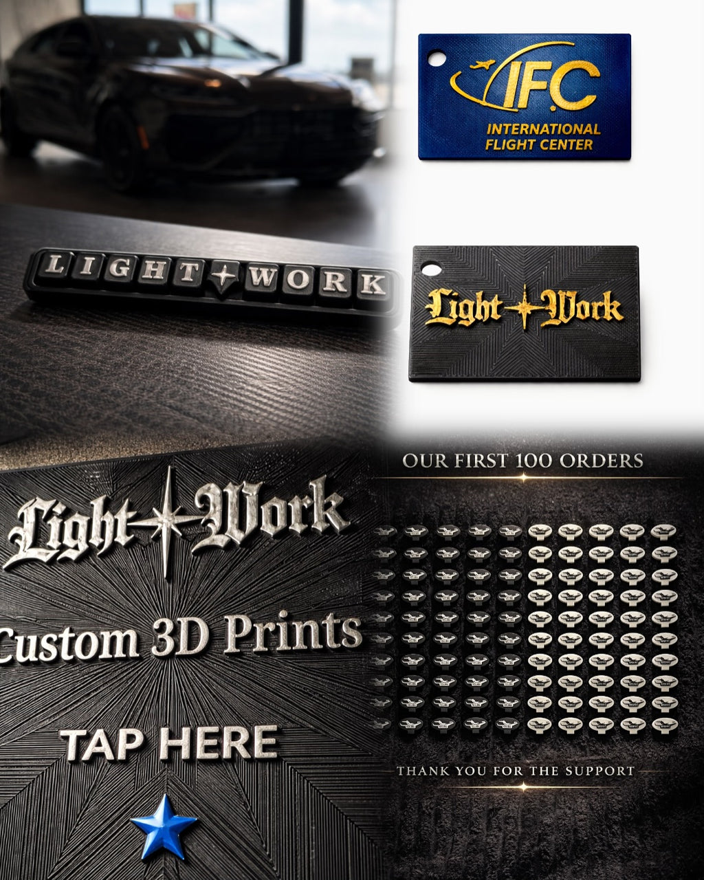LightWork NFC enabled keychain - Tap to C@nnect